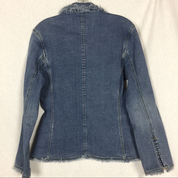 SOLD—DENIM JACKET—CHRISTOPHER BLUE  Size Medium. - Picture 4 of 8